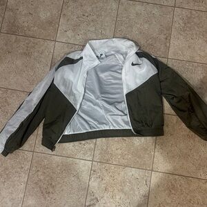 Nike Navy Green and White Girl’s Wear Track Jacket